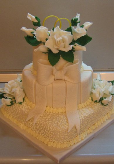 Свадебный торт О60592 - Кондитерская Оксана Шуликова