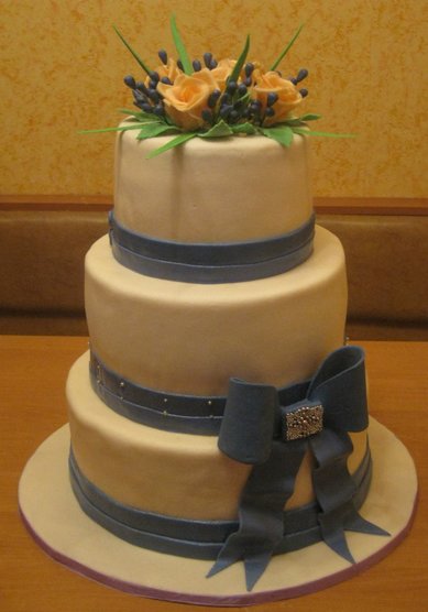 Свадебный торт О60598 - Кондитерская Оксана Шуликова