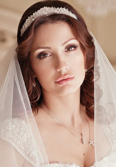 Прическа на свадьбу Ю16784 - Стилист-визажист Юлия Милованова