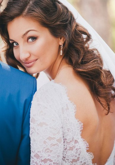 Свадебная прическа Е16795 - Стилист-визажист Елена Борисова