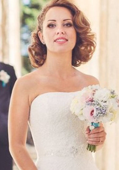 Свадебная прическа Е16797 - Стилист-визажист Елена Борисова