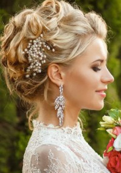 Прическа на свадьбу Е16800 - Стилист-визажист Елена Борисова