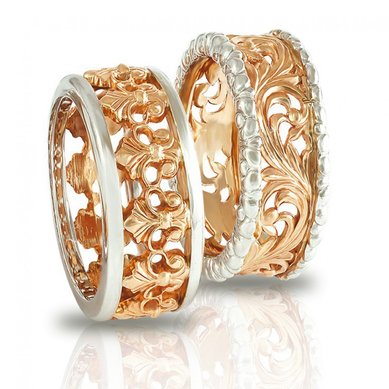 Обручальное кольцо V6791 - Ювелирный салон Violet