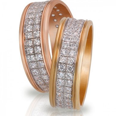 Обручальное кольцо V6792 - Ювелирный салон Violet