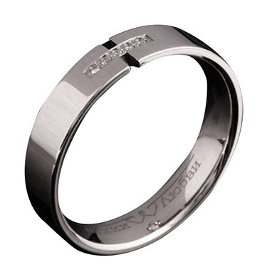 Обручальное кольцо V6809 - Ювелирный салон Violet