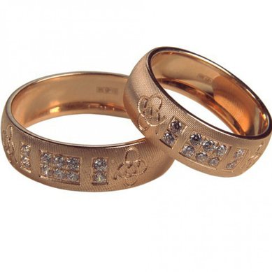 Обручальное кольцо Z6821 - Ювелирный салон Zarina