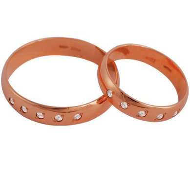 Обручальное кольцо Z6824 - Ювелирный салон Zarina