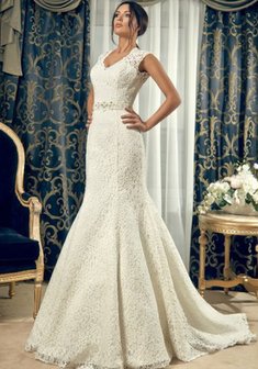 Свадебное платье C45481. Силуэт Русалка (Рыбка), длинное со шлейфом.